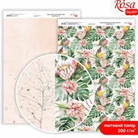 King Protea Scrapbooking Paper A4