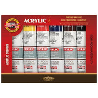KOH‑I‑NOOR Acrylic Paint Set, 6x40 ml