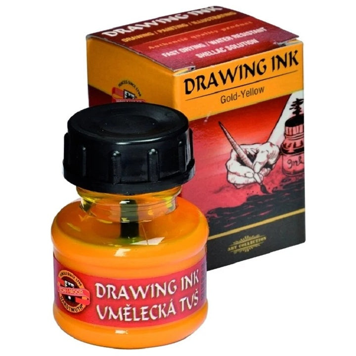 KOH-I-NOOR Artistic Ink, 20 g – 2210 Golden Yellow