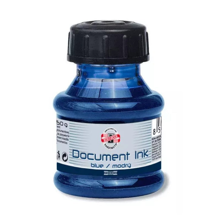 KOH-I-NOOR Document Ink for Fountain Pens, 50 g, Blue