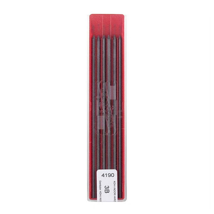 KOH‑I‑NOOR Graphite Leads 2.5 mm 3B, Set of 6
