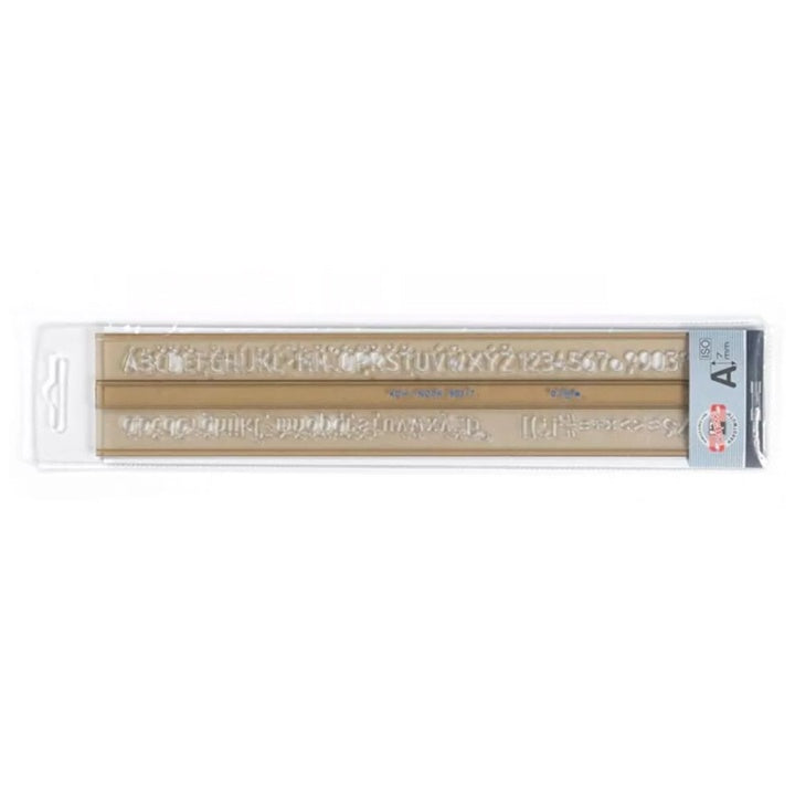 Koh‑i‑Noor Technical Template ISO | Letters, 7 mm