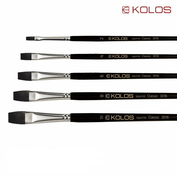 KOLOS Classic 3016 Squirrel Flat Brush | various sizes — image 1