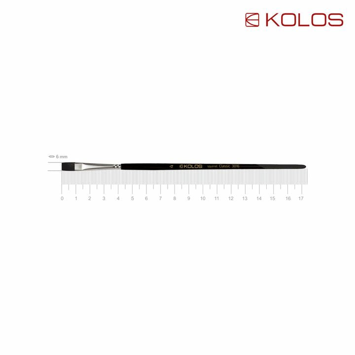 KOLOS Classic 3016 Squirrel Flat Brush | various sizes — image 4