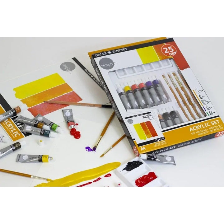 Комплект акрил с аксесоари Daler Rowney 25 бр. — изображение 2