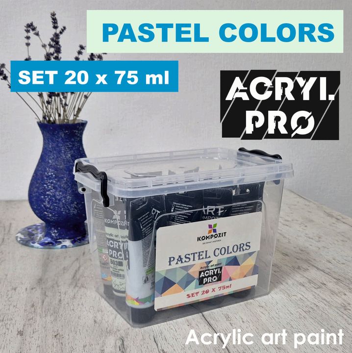 Комплект акрилни бои ACRYL PRO Composite Pastel — изображение 2