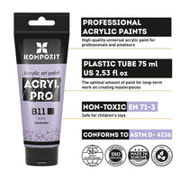 Комплект акрилни бои ACRYL PRO Composite Pastel — изображение 4