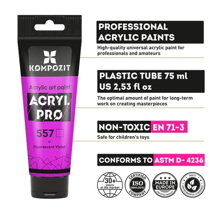 Комплект акрилни бои ACRYL PRO CREATIVE — изображение 4