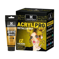 Комплект акрилни бои ACRYL PRO METALLIC — изображение 1