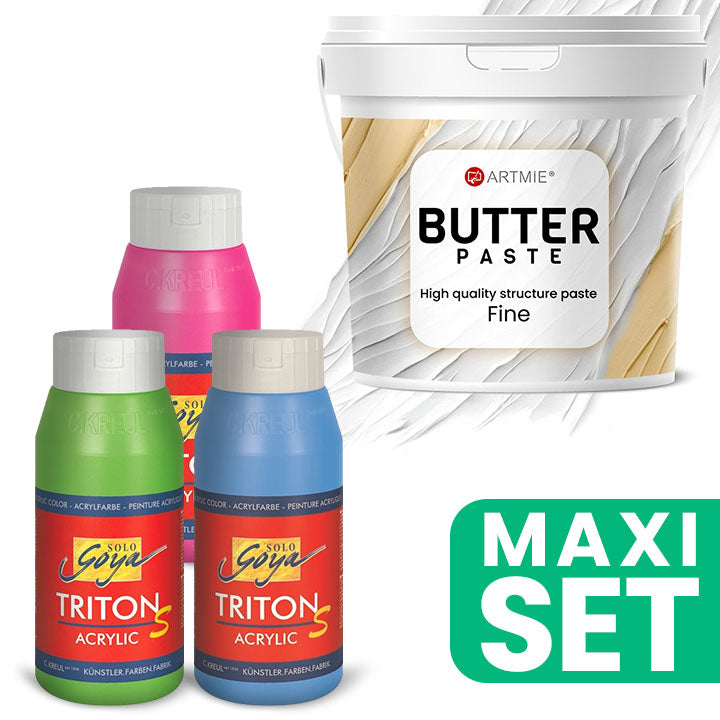 Комплект акрилни бои ARTMIE Butter 3D Paste и TRITON S — изображение 1