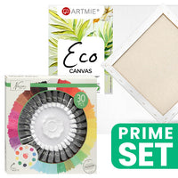 Комплект акрилни бои Nassau и платно ARTMIE Eco 30x30 — изображение 1