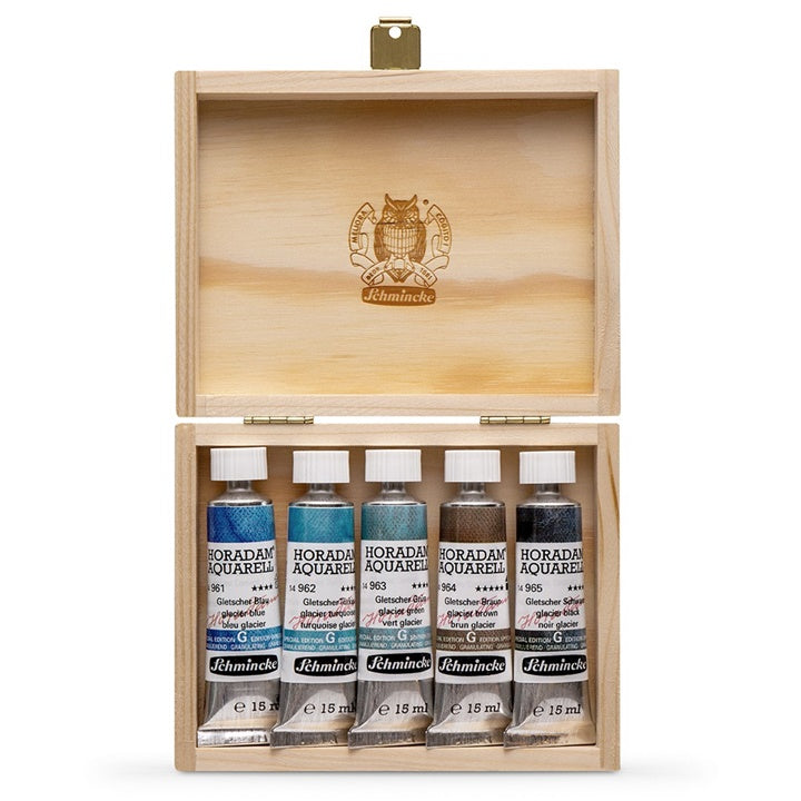 Комплект акварелни бои в тубички Schmincke Super Granulation 5x15ml - ледник — изображение 1