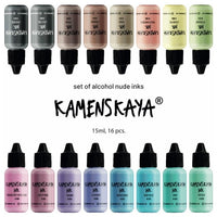 Комплект алкохолни мастила NUDE KAMENSKAYA 16 x 15 ml — изображение 2