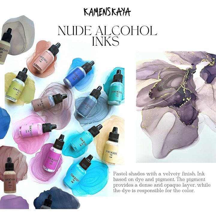 Комплект алкохолни мастила NUDE KAMENSKAYA 16 x 15 ml — изображение 3