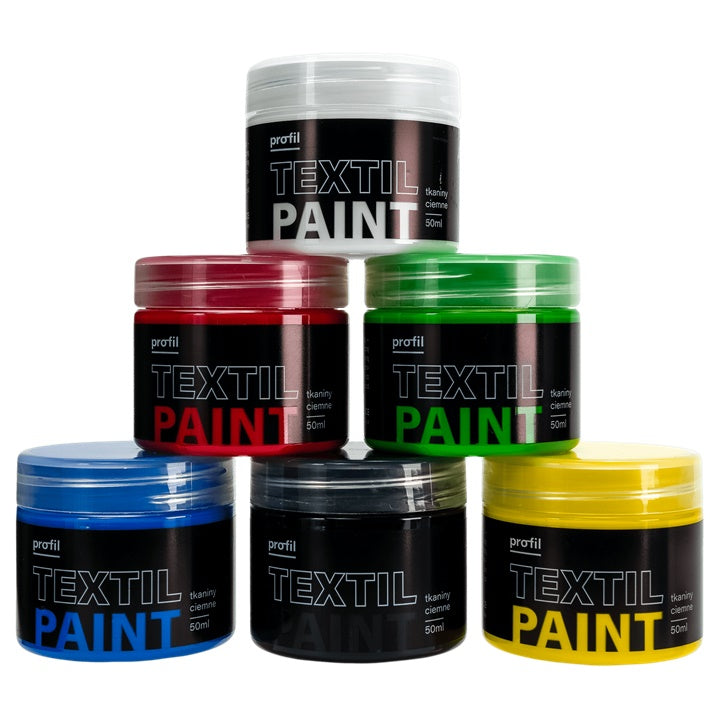 Комплект бои за тъмен текстил Profil 6 x 50 ml — изображение 1