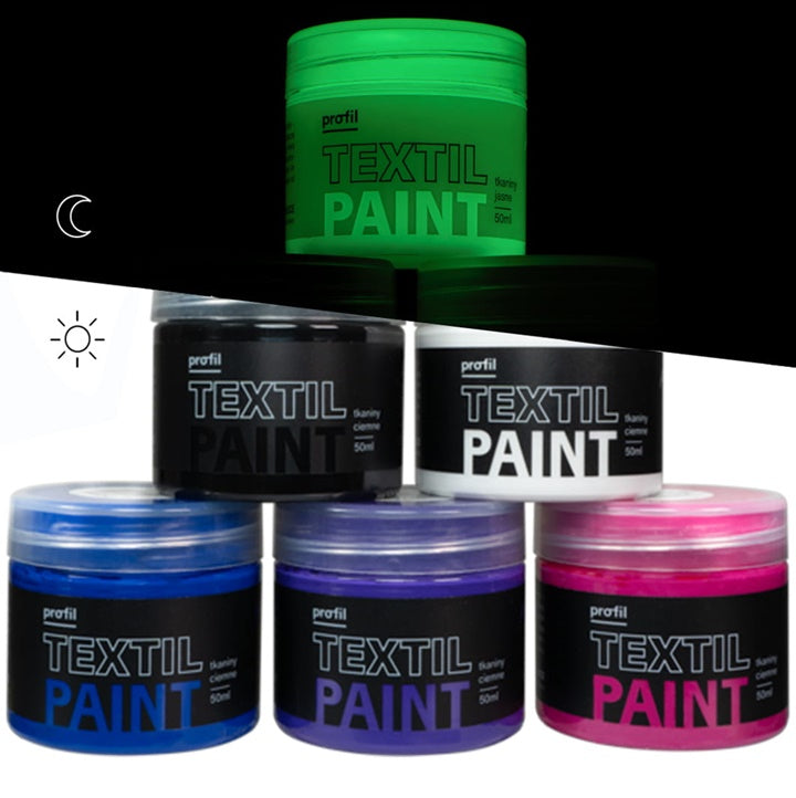 Комплект бои за тъмен текстил Profil - Galaxy 6 x 50 ml — изображение 1