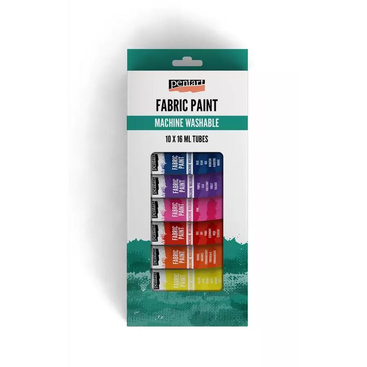 Комплект бои за текстил Pentart 10x16 ml — изображение 1
