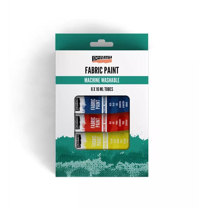 Комплект бои за текстил Pentart 6x16 ml — изображение 1