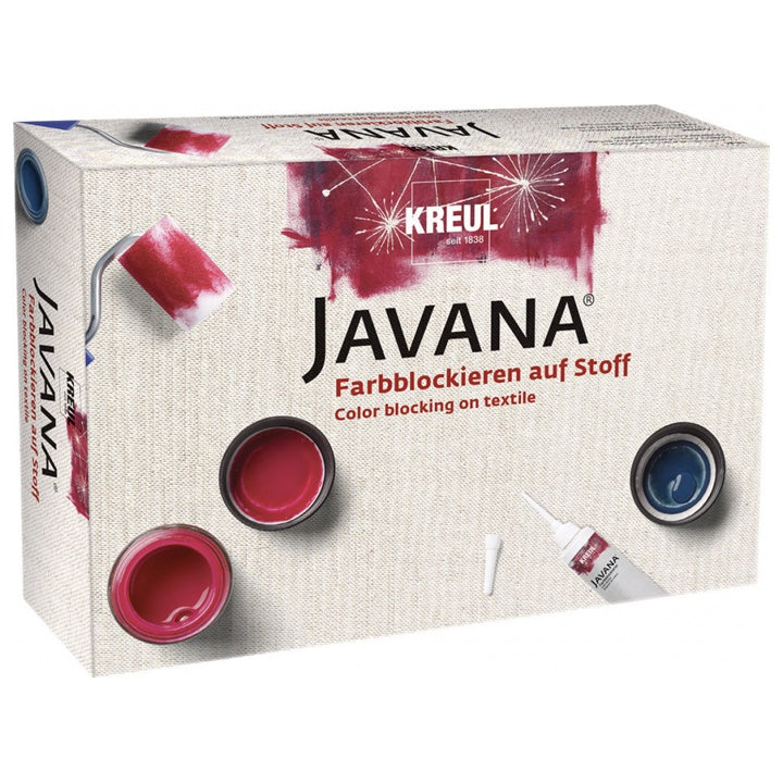 Комплект бои за текстил за техника на блокиране JAVANA KREUL — изображение 1