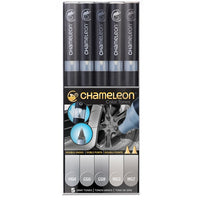 Комплект фломастери Chameleon 5 броя - Сиви тонове — изображение 1