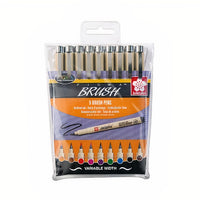 Комплект художествени фулмастри SAKURA Pigma Brush - 9 бр. — изображение 1