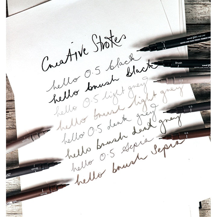 Комплект маркери за фини линии UNI PIN Creative Strokes 8 бр. — изображение 3