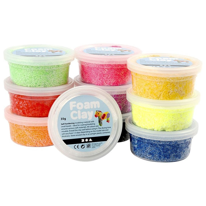 Комплект маса за моделиране Foam Clay 10 x 35 гр — изображение 1