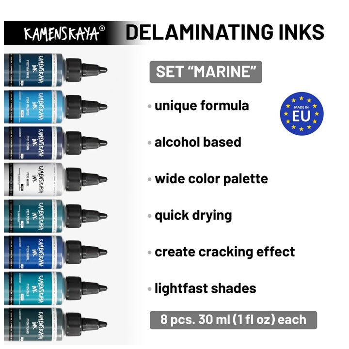 Комплект мастила за деламинация 'Marine' 8x30 ml на KAMENSKAYA — изображение 2