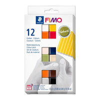 Комплект мека полимерна глина FIMO, естествени цветове 12x25g — изображение 1