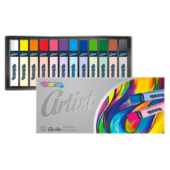 Комплект от 12 броя сухи пастели Colorino Artist Square — изображение 1