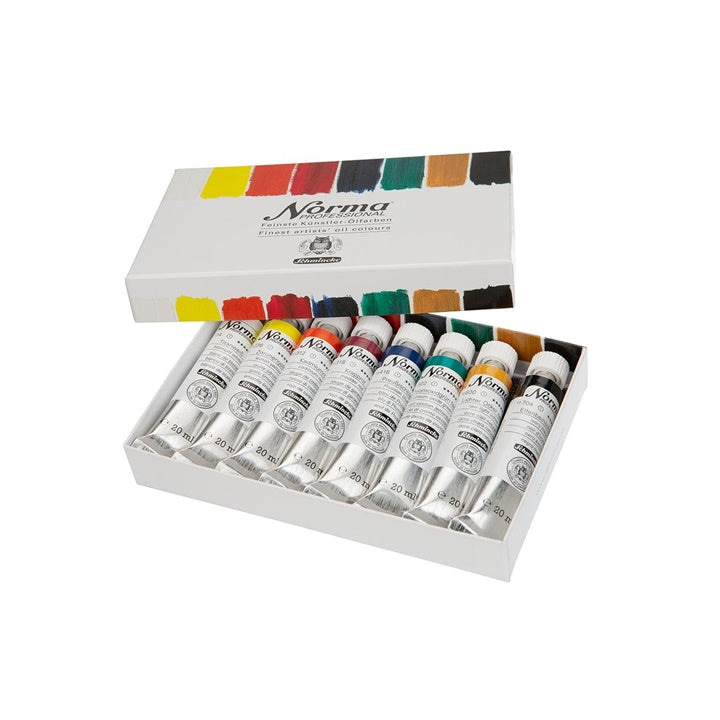 Комплект професионални маслени бои в тубички Schmincke Norma Professional 8 x 20 ml — изображение 2