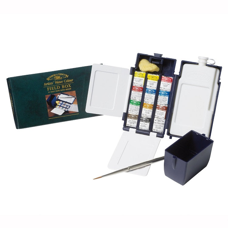 Комплект професионални водни бои Winsor & Newton Field Box — изображение 1