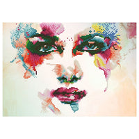 Комплект с перли Diamond Painting - Сън в цветовете на дъгата 40 х 28 см — изображение 1