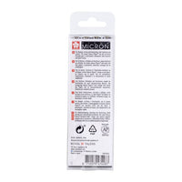 Комплект технически химикалки Sakura Pigma Micron 3 fineliners a brush pen — изображение 3