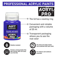 Kompozit ACRYL PRO Acrylic Paint Set, 6 x 20 ml