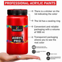 Kompozit ACRYL PRO ART Acrylic Paint, 1 000 ml | various shades — image 2