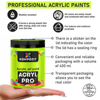 Kompozit ACRYL PRO ART Acrylic Paint 430 ml