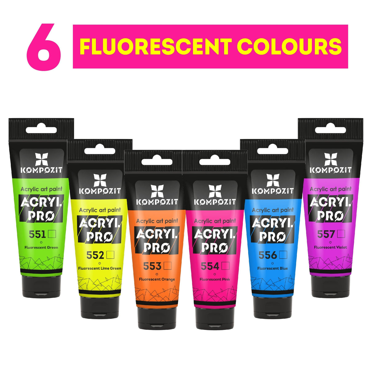Kompozit ACRYL PRO ART Fluorescent Acrylic Paint 75 ml