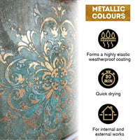 Kompozit ACRYL PRO Metallic Acrylic Paint Set, 6 x 20 ml