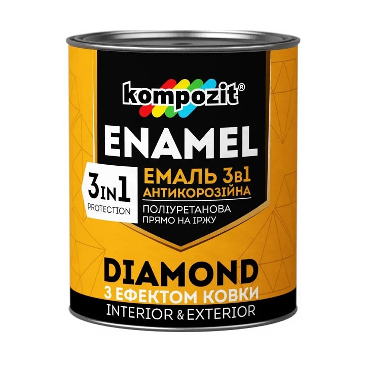 KOMPOZIT DIAMOND Anti-Corrosion Enamel 3-in-1, 2.5 l – Graphite
