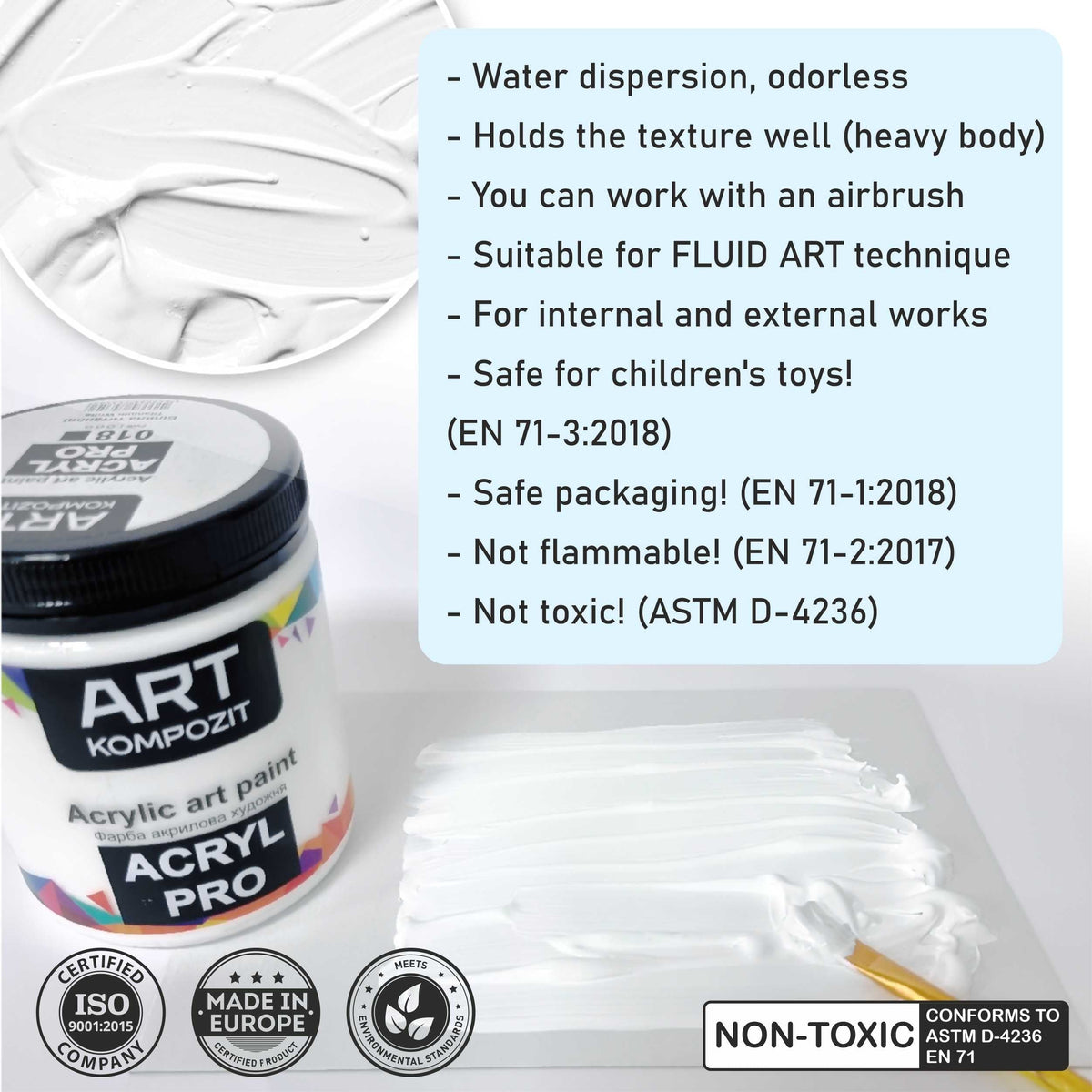 Kompozit Fluorescent Acrylic Paint ACRYL PRO ART 430 ml