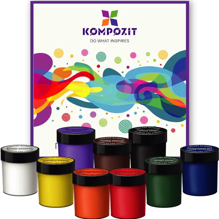 Kompozit Gouache Paint Set CLASSIC 9x20 ml - image 1