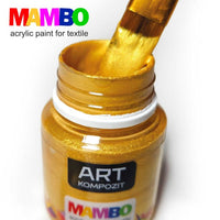 Kompozit MAMBO Metallic Fabric and Leather Paint Set, 9х20 ml — image 6