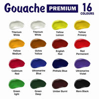 Kompozit PREMIUM ART Gouache Paint Set, 16 x 20 ml — image 2