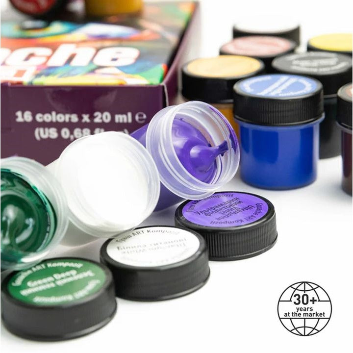 Kompozit PREMIUM ART Gouache Paint Set, 16 x 20 ml — image 4