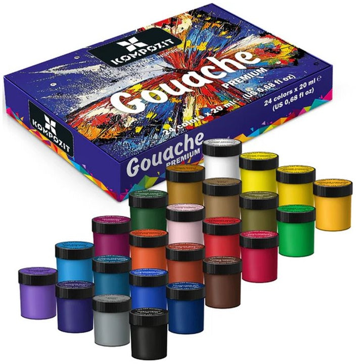 Kompozit PREMIUM ART Gouache Set, 24 x 20 ml — image 1