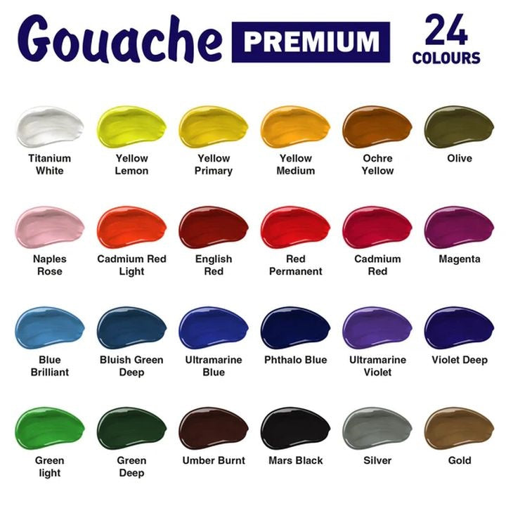 Kompozit PREMIUM ART Gouache Set, 24 x 20 ml — image 2
