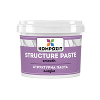 Smooth white textured paste by Kompozit