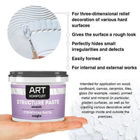 Smooth white textured paste by Kompozit | various volumes — image 2