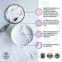 Smooth white textured paste by Kompozit | various volumes — image 3